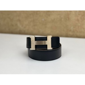HERMES CONSTANCE REVERSIBLE SILVER H BUCKLE BELT